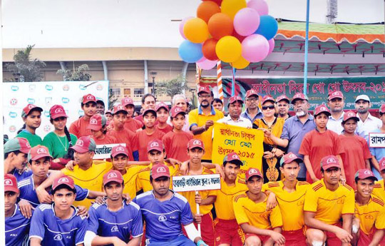 The opening ceremony of the Independence Day Kho Kho Festival held at the Paltan Maidan on Saturday.