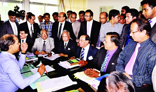 Senior BNP leaders, including standing committee members Barrister Moudud Ahmed and Barrister Zamir Uddin Sircar, attended the hearing on the appeal filed by mayor aspirant Abdul Awal Mintoo at Divisional Commissioner's office in the city on Saturday.