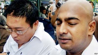 Relatives of Andrew Chan (L) and Myuran Sukumaran (R) say they are now reformed characters