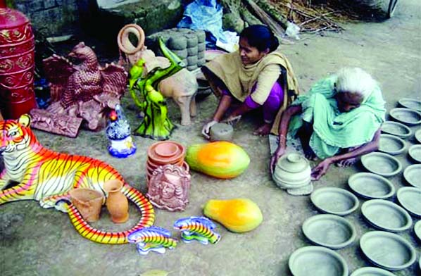 GAFARGAON( Mymensingh ) : Preparations to celebrate the Bengali New Year Pahela Boishakh is being taken at Gafargaon.