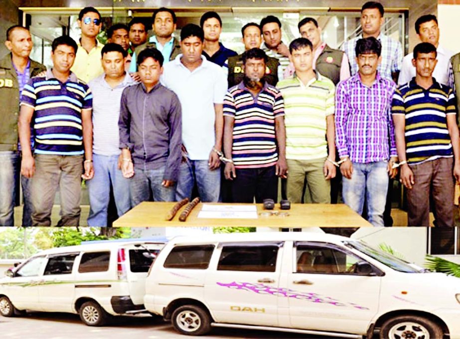 DB police in separate drives arrested 8 fake DB men from city areas on Saturday.