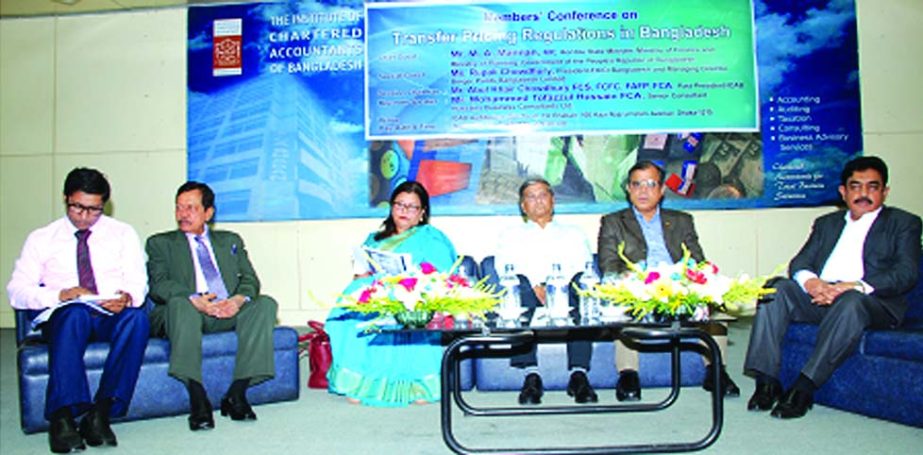 The Institute of Chartered Accountants of Bangladesh (ICAB), organizes members' Conference on Transfer Pricing Regulations in Bangladesh at its auditorium on Thursday. State Minister for Finance and Planning MA Mannan, MP, Rupali Chowdhury, President-FIC