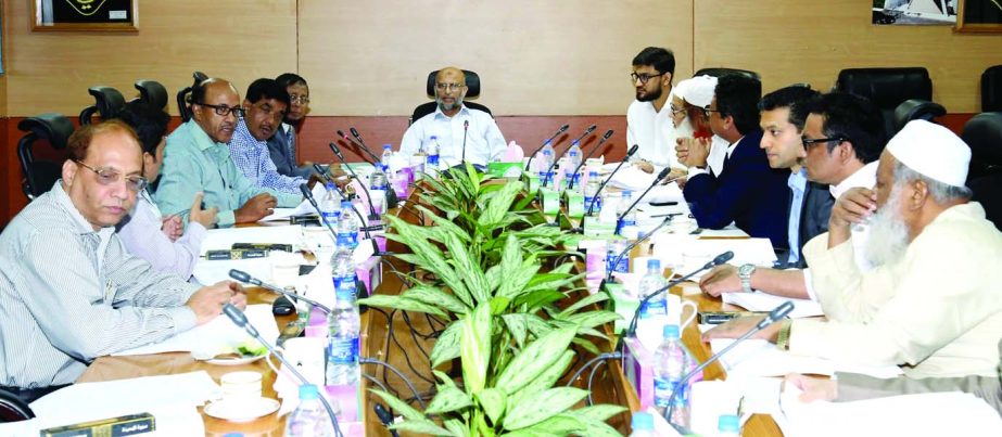 Badiur Rahman, Chairman of the Board of Directors of Al-Arafah Islami Bank Ltd, presiding over the 274th meeting at its board room on Thursday.