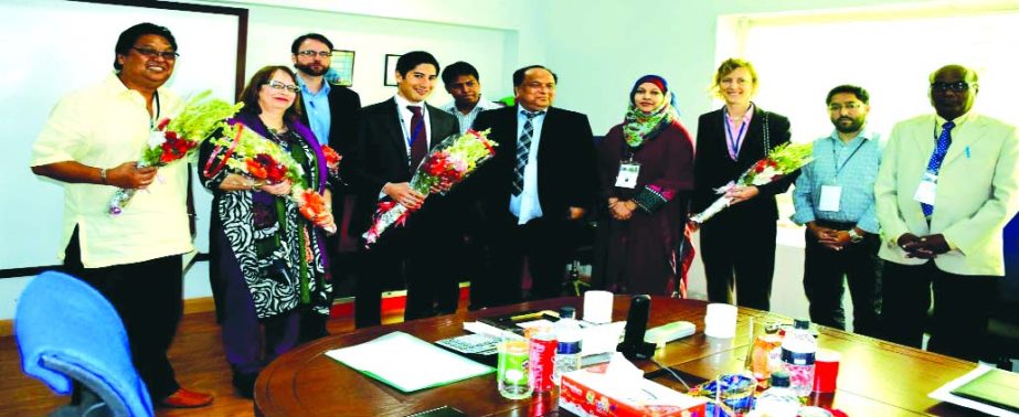 A delegation of US Embassy and USAID Bangladesh visited East-West Industrial Park in Gazipur on Thursday to observe management comfortability on trade union formation.