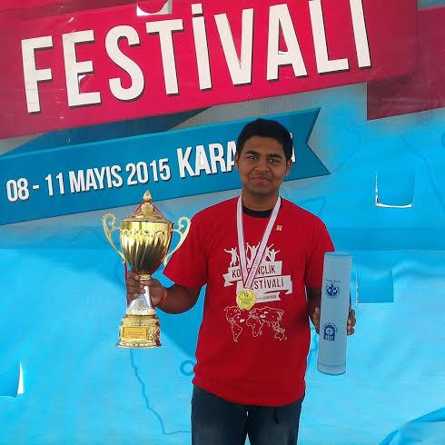 National Junior runner-up Ikramul Haq Siam of BRAC University became champion in the chess event of the 1st KOP Youth Festival, which was held in Konya in Turkey recently. Siam got gold medal and trophy.