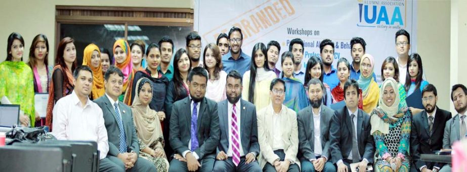 Participants at a Career workshop titled "Be Branded"" organised by Independent University Alumni Association (IUAA) was held at Chittagong Independent University (CIU) campus on Saturday."