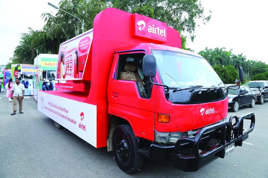 State Minister for Information and Communications Technology Division Zunaid Ahmed Palak, MP, inaugurating a rally organised in the city by Airtel Bangladesh on 'World Telecommunication Day' recently.