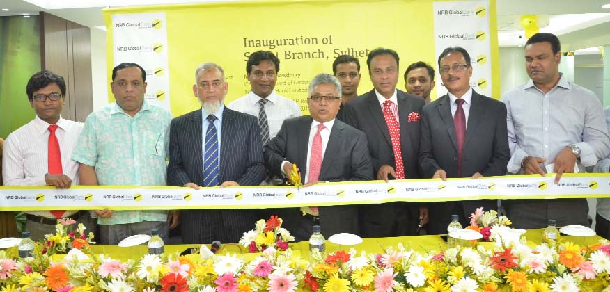 SYLHET: Nizam Chowdhury, Chairman, NRB Global Bank Limited inaugurating its Sylhet Branch as chief guest at Optimum Tower, VIP Road, Lamabazar in Sylhet recently.