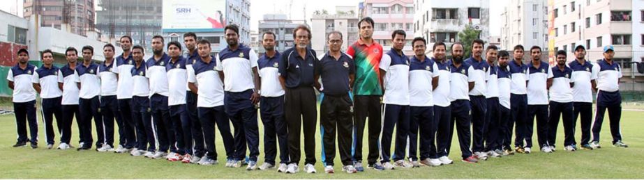 The participants of the three-day long coaches' course are seen at the BCB-NCA Ground in Mirpur on Tuesday. The participants from different districts and Dhaka Metropolis are taking part in the course.