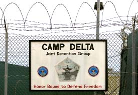 The exterior of Camp Delta is seen at the US Naval Base at Guantanamo Bay, in this AP file photo taken March 6, 2013.