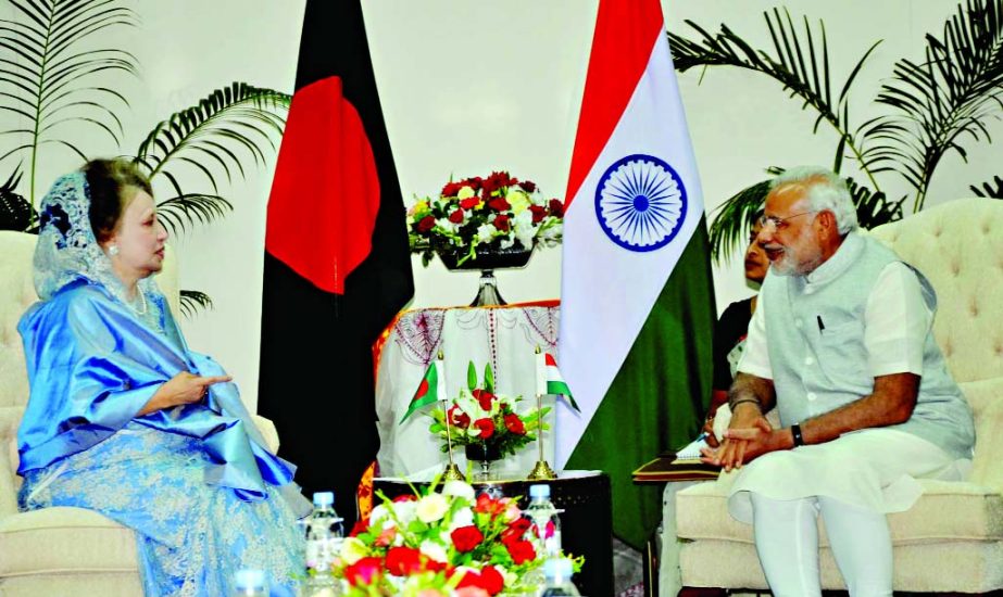 BNP Chairperson Begum Khaleda Zia called on Indian Prime Minister Narendra Modi at Sonargaon Hotel on Sunday.