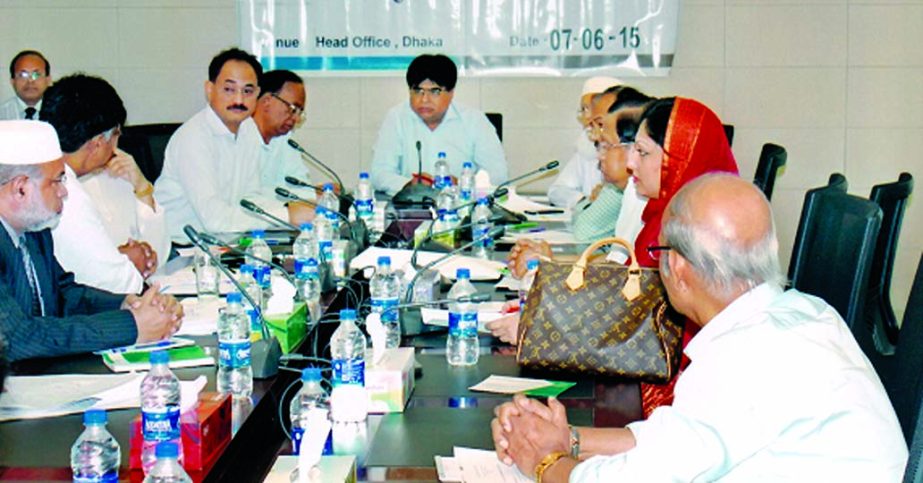 Md Sirajul Islam Varosha, Chairman of the Board of Directors of Jamuna Bank Limited, presiding over the 269th board meeting at its head office on Sunday.