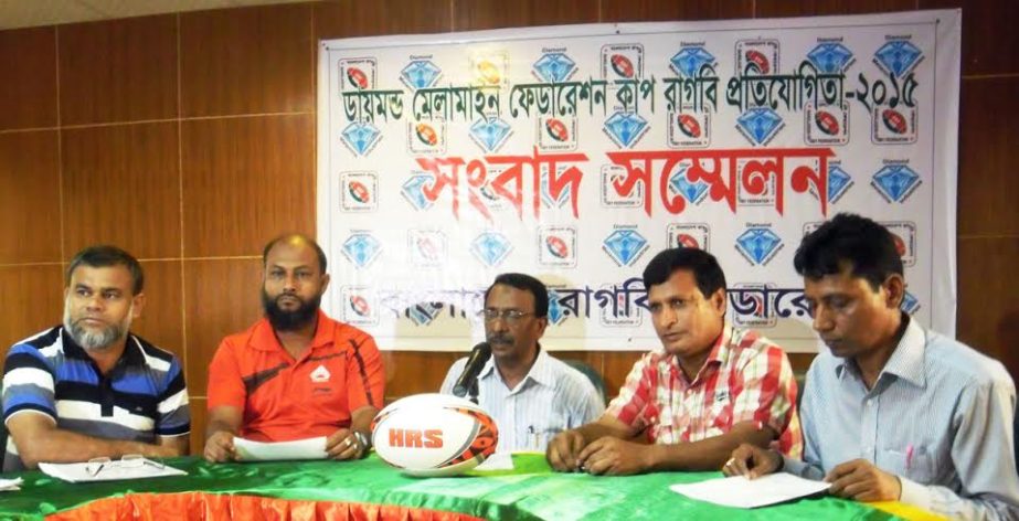 Chairman of the Tournament Committee Rashiduzzaman Serniabat speaking at a press conference at the conference room of Bangabandhu National Stadium on Tuesday.