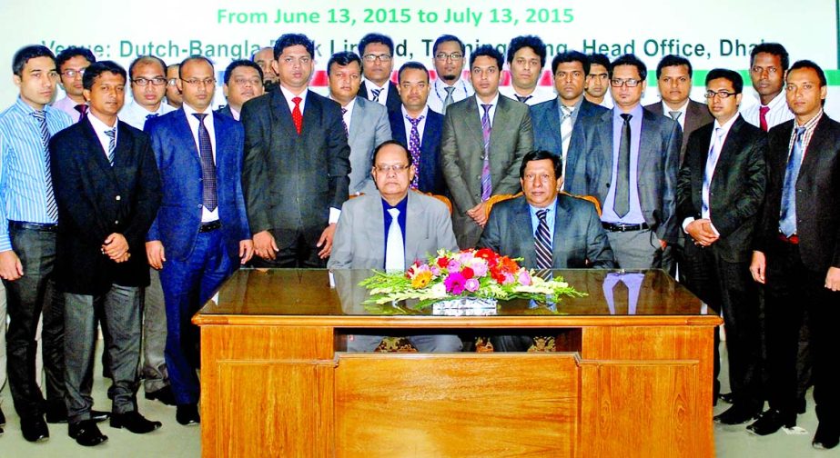 KS Tabrez, Managing Director of Dutch-Bangla Bank, inaugurating a four-week long Foundation Training Course at its Training Wing on Saturday.