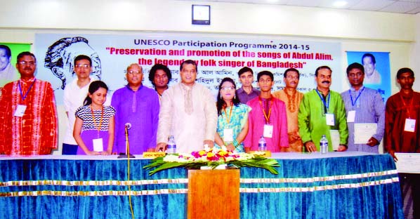 SYLHET: Abdul Alim Foundation organised an UNESCO participation programme on preservation and promotion of the songs of legendary folk singer of Bangladesh Abdul Alim at Sylhet Zilla Parishad recently.