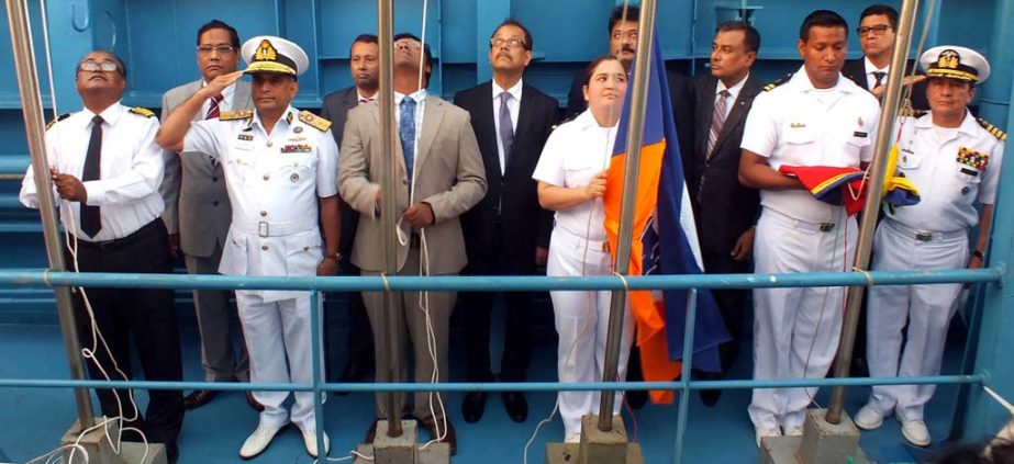 The documents of the newly -built MV Stela Atlanltic was formally handed over to the representatives of Equador at shipyard premises on Monday.