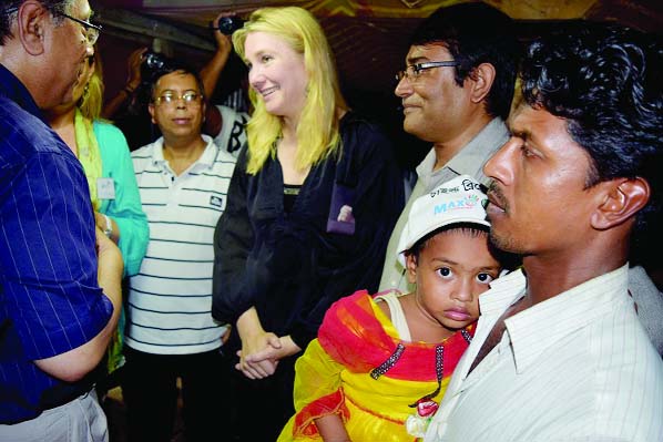 PATUAKHALI : Infrastructure Development and Environment Minister of the Netherlands Melani Suj Van visited different disaster-hit areas recently.