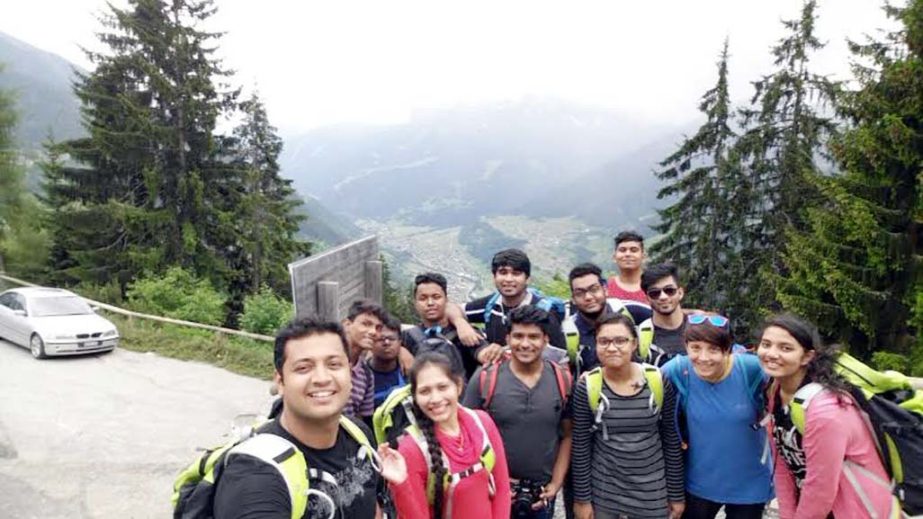 Students of DPS STS School are seen in Switzerland under Duke of Edinburgh Scheme recently.