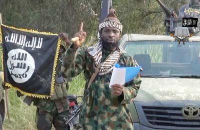 A video image of the Boko Haram extremist group leader Abubakar Shekau dismissing Nigerian military claims of his death in 2014.