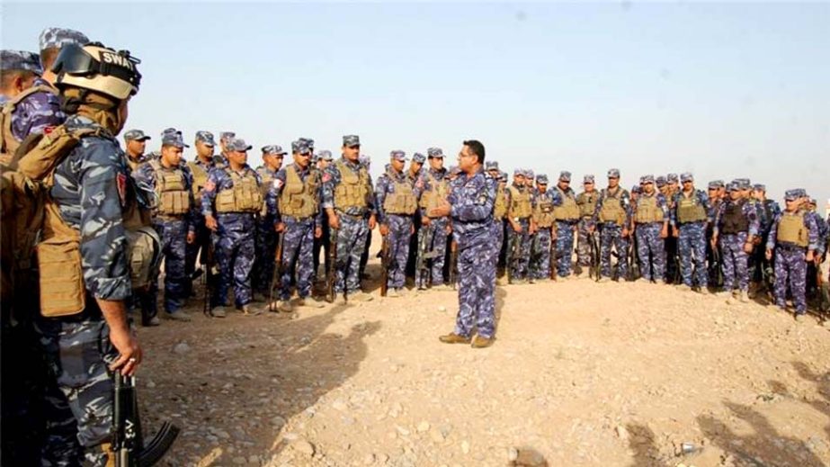 The Kirkuk rapid response police members launched an operation against ISIL last week in Kirkuk.