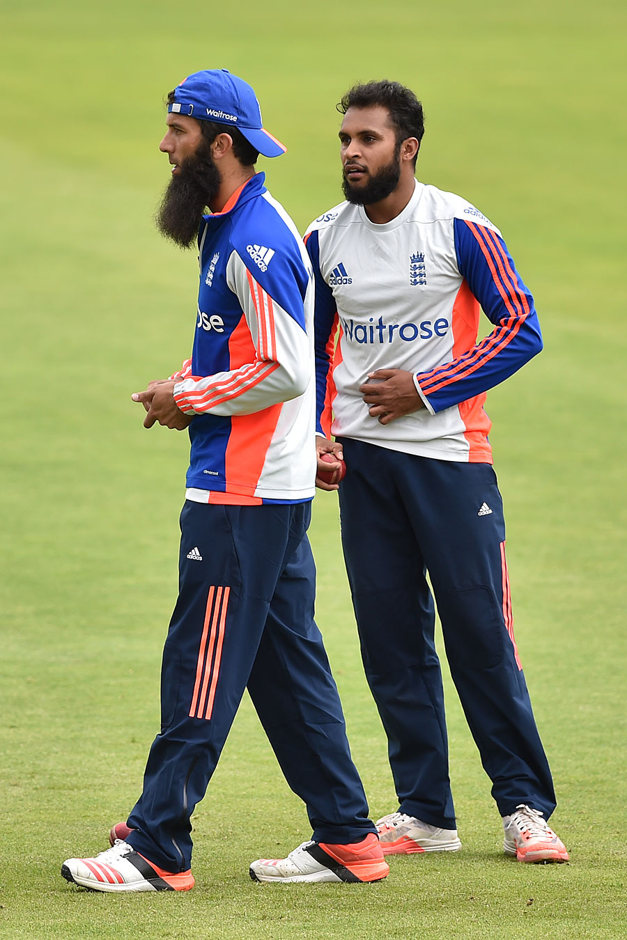 Spin twins? Moeen Ali and Adil Rashid offer England different styles at Cardiff on Monday.