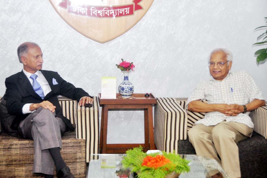 Prof Dr Pranab K Sen of the North Carolina University, USA called on Dhaka University Vice-Chancellor Prof Dr AAMS Arefin Siddique on Thursday at the latter's office.