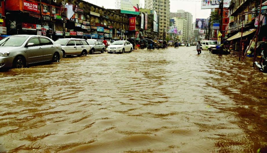 CITY TURNS INTO SEA! Life almost came to a halt due to Friday's heavy monsoon showers paralysing the activities ahead of Eid festival.