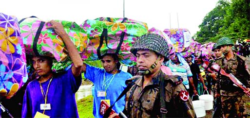 The 3rd batch of 155 Bangladesh has been brought back from Myanmar through Ghundum border point in Naikhyongchhari upazila of Bandarban district on Wednesday.