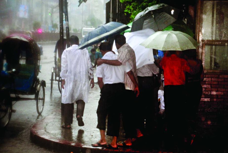 Day-long rains paralysed life in city and elsewhere in the country on Saturday.