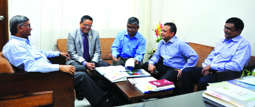 President of the Institute of Cost and Management Accountants of Bangladesh Abu Sayed Md Shaykhul Islam FCMA and his team called on State Minister for Finance MA Mannan, MP, at the latter's office on Tuesday to discuss matters of accounting profession an