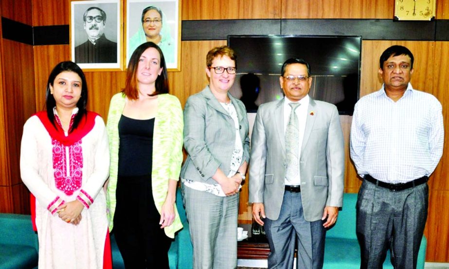 A delegation of the Association of Accounting Technicians (AAT), UK headed by its consulting manager Laurie Gillow called on ICMAB President Abu Sayed Md Shaykhul Islam FCMA at ICMA Bhaban, Nilkhet on Thursday.