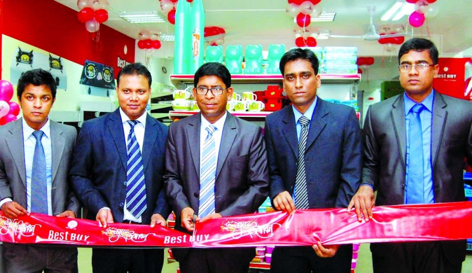 RN Paul, Director of RFL, inaugurating two "Best Buy" outlets at Amberkhana and Mirboxtola in Sylhet city recently.