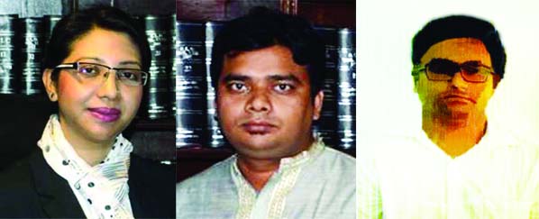 RAB team arrested 3 lawyers of the Supreme Court including Barrister Shakila Farzana (left) on charge of financing armed militant group Sahed Hamza Brigade (SHB) from city's Dhanmondi area on Wednesday.