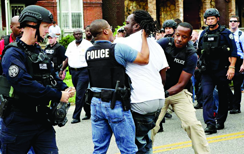 Arrests were made during the protests that followed the fatal shooting.