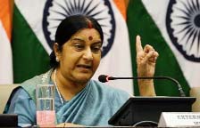 Indian Foreign Affairs Minister Sushma Swaraj