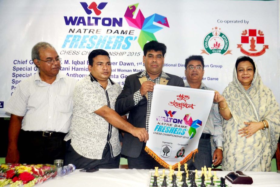 First Senior Additional Director of Walton inaugurating the day-long Walton Notre Dame Chess Championship as the chief guest at Notre Dame College on Saturday.