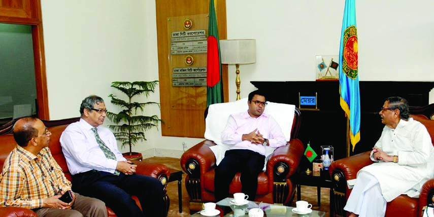 A delegation led by the Chairman of Bishwa Sahitya Kendra Prof Abdullah Abu Sayeed called on Dhaka South City Corporation Mayor Mohammad Sayeed Khokon at the Nagar Bhaban in the city on Tuesday.