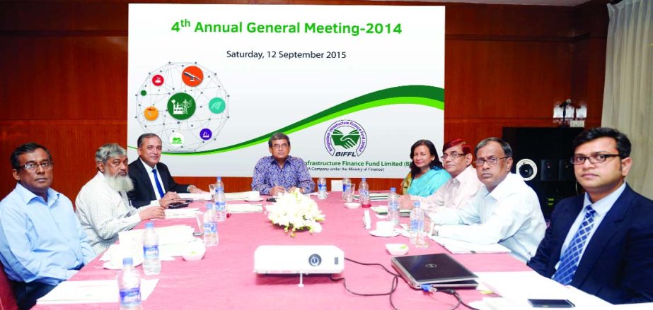 Mahbub Ahmed, Chairman of Bangladesh Infrastructure Finance Fund Limited and Senior Secretary, Finance Division, MoF, presiding over its 4th annual general meeting in the city on Sunday.