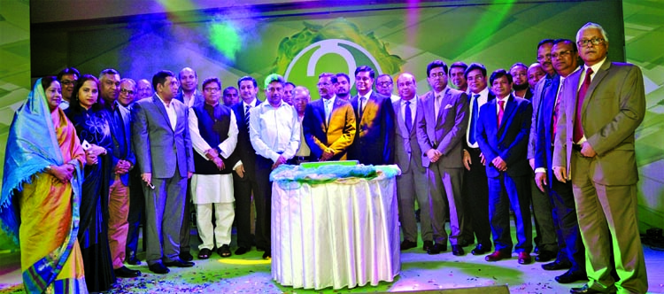 Modhumoti Bank Limited arranges 2nd anniversary and logo unveiling for agent banking celebration program at a city hotel on Monday. Road Transport and Bridges Minister Obaidul Quader, MP, chief guest and ICT minister Zunaid Ahmed Palak, MP, were present a