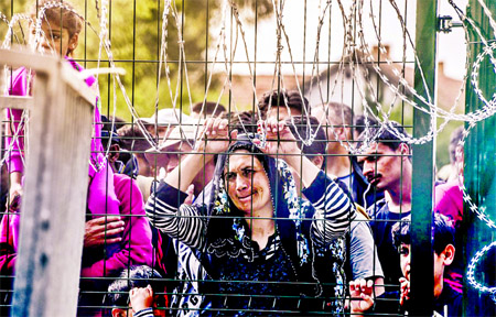 As Hungary finished erecting the final stretch of razor wire fence sealing its border with Serbia (pictured), desperate refugees have immediately started looking for alternative ways to reach western Europe. Internet photo