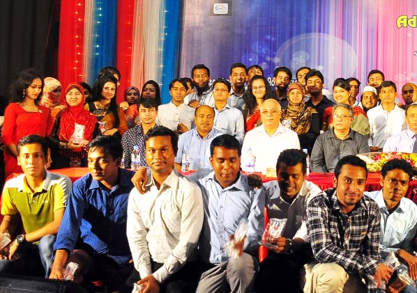 Dhaka University Treasurer Prof Dr Md. Kamal Uddin as chief guest addresses the Public Administration Day at the TSC auditorium of the University recently.