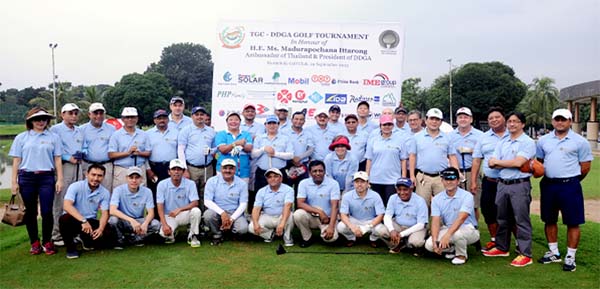 Photo shows the participants of Golf Tournament which concluded at the Kurmitola Golf Club on Saturday (September 19). The Tigers Golf Club (TGC) and Dhaka Diplomatic Golf Association (DDGA) jointly organized the tournament.