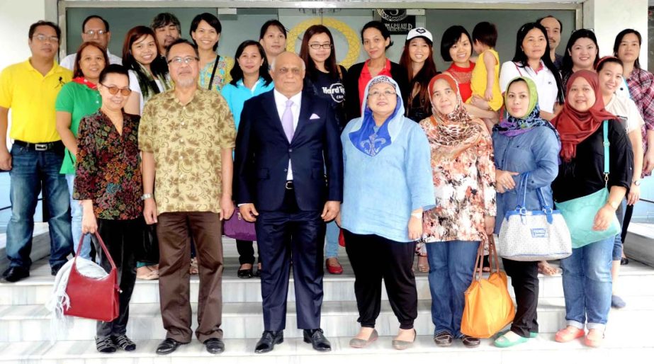 Norlin Othman, Malaysian High Commissioner and Vicente Vivencio T Bandillo, Philippine Ambassador visiting the Beximco Industrial Park recently. Syed Naved Husain, Beximco Group Director and CEO welcomed them.