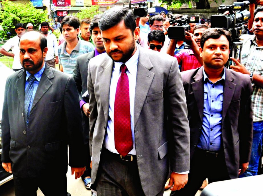 Lawyers of death convicted Ali Ahsan Mujahid reached Dhaka Central Jail in the city on Saturday to meet with the latter. The snap was taken from in front of the jail gate.