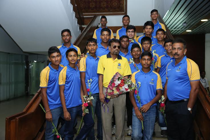 Cricket Association of Bengal (CAB) Under-17 team arrived at the Hazrat Shahjalal International Airport on Tuesday.