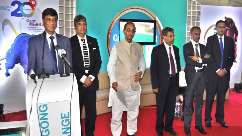 Dr M Khairul Hossain, Chairman, Bangladesh Securities Exchange Commission inaugurating the 5th Capital Market Fair in the city yesterday.