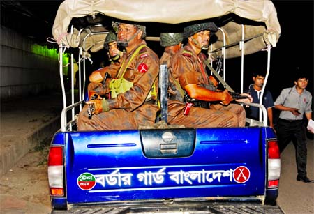 Members of BGB were deployed in city's diplomatic zone comprising Baridhara, Gulshan and Banani areas on Saturday to beef up security of foreigners.