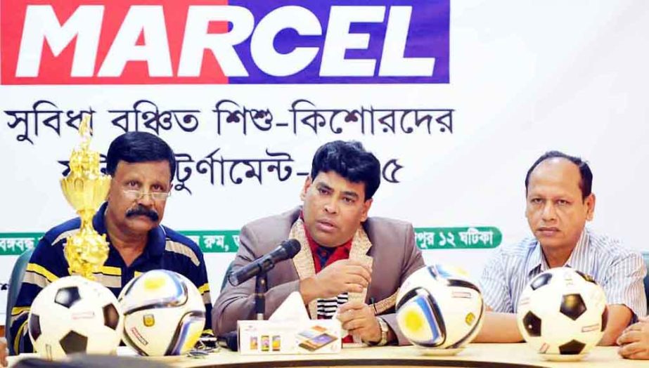First Senior Additional Director of Walton FM Iqbal Bin Anwar Dawn speaking at a press conference at the conference room of Bangabandhu National Stadium on Saturday.