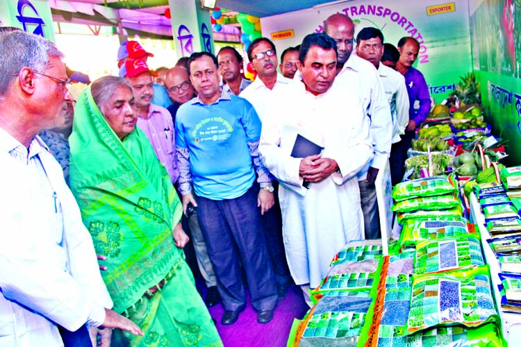 Agriculture Minister Matia Chowdhury, Planning Minister AHM Mustafa Kamal, Chairman of Parliamentary Standing Committee related to Ministry of Agriculture Mokbul Hossain MP, Agriculture Secretary Shyamol Kanti Ghosh and high officials of BADC visited BADC