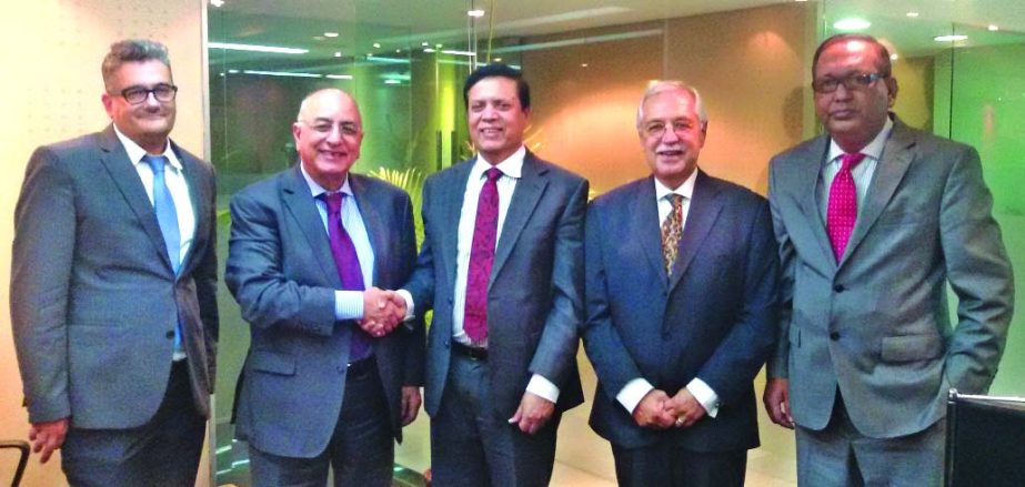 Senior delegates from BANCA UBAE, Italy led by Abdul Latif A. EL Kib, Chairman, Mario Sabato, General Manager and Gian Luca Luciano, Relationship Manager called on Muhammed Ali, Managing Director & CEO of United Commercial Bank Ltd at the Corporate Offic
